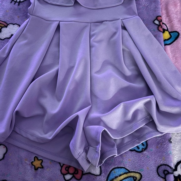 Purple Ruffle Romper - Picture 2 of 3